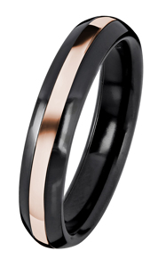 Tuotekuva BLACK DUETTO / ROSEGOLD RING
