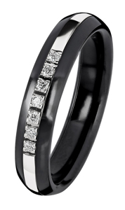 Tuotekuva BLACK DUETTO / WHITEGOLD DIAMOND RING