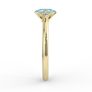 TIMANTTI/ AKVAMARIINISORMUS ROSA - Kohinoor - Kultakeskus Oy