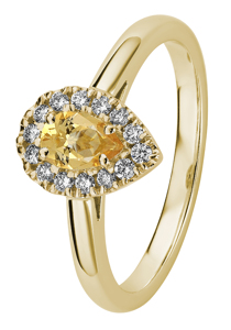 Tuotekuva TIMANTTISORMUS HONEY-TOPAASILLA GARDA