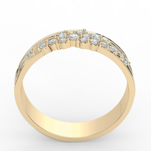 Timanttisormus 4,5mm  FLOW - Kohinoor - Kultakeskus Oy