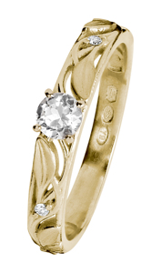 Tuotekuva TIMANTTISORMUS TOPAASILLA OFELIA