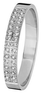 Tuotekuva TIMANTTISORMUS 3mm  VALKOKULTAA NOVA