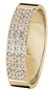 Tuotekuva TIMANTTISORMUS 4,5mm  KELTAKULTAA NOVA