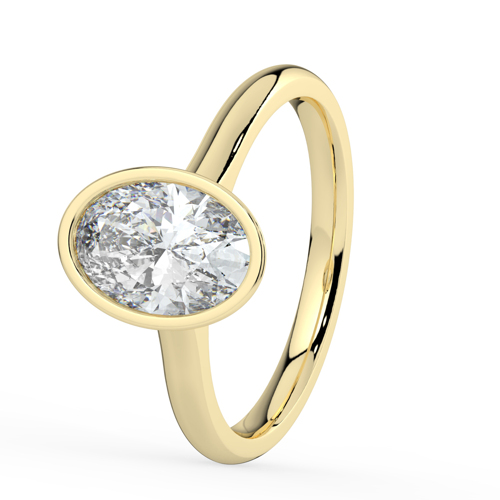 TIMANTTISORMUS ELLEN, Bezel - Kohinoor - Kultakeskus Oy