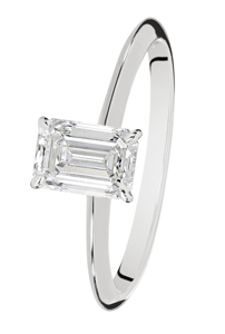 Tuotekuva TIMANTTISORMUS VK EMERALD CUT LAB ELLA