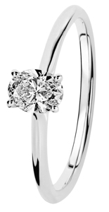 Tuotekuva TIMANTTISORMUS OVAL CUT ELLEN