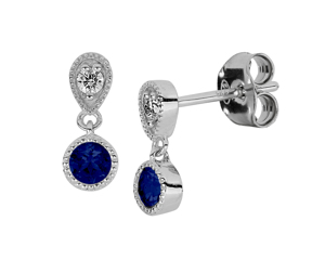 Tuotekuva TIMANTTI/SAFIIRI KORVAKORUT  CLARA