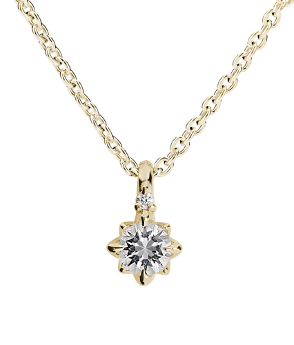 ROSA TIMANTTIRIIPUS KETJULLA - Kohinoor - Kultakeskus Oy